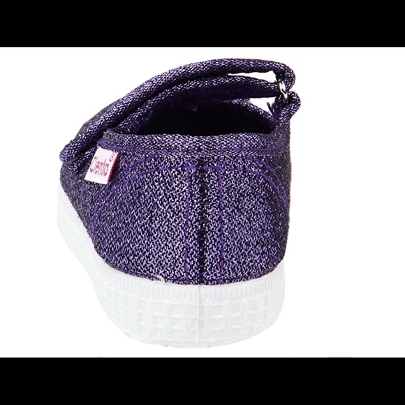 CIENTA CANVAS MARY JANES SPARKLE Sz 4 - Picture 5 of 8